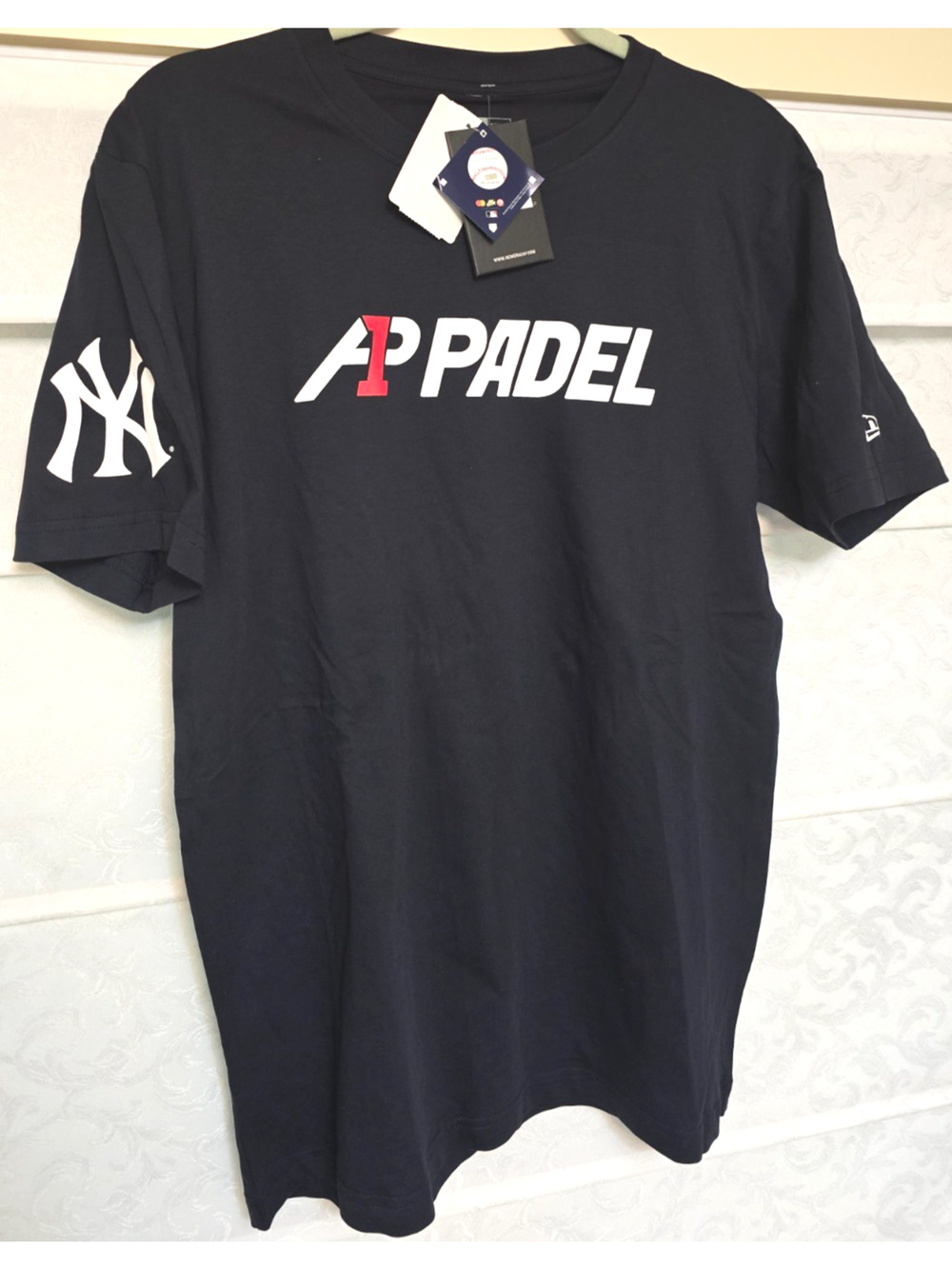 New Era A1 Padel New York Yankees T Shirt Mens Medium Black MLB NWT New MLB